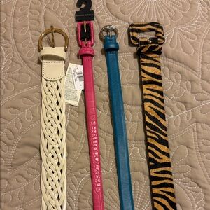 Set of Four Stylish Belts
